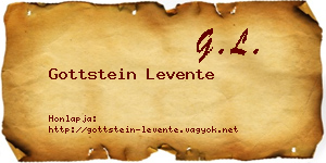 Gottstein Levente névjegykártya